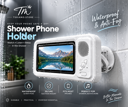 Waterproof Anti-Fog Shower Phone Holder